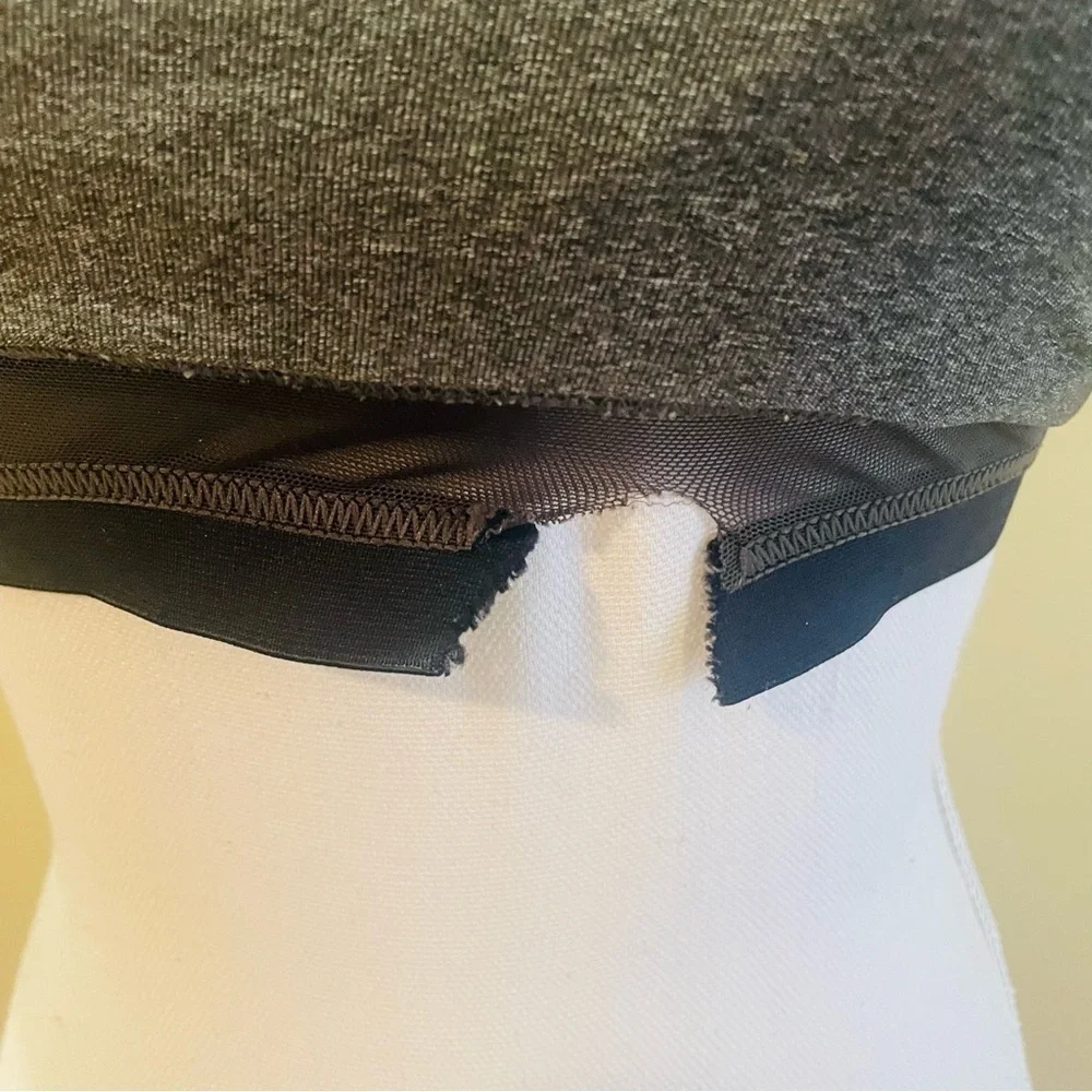 Lululemon Gray Stripe Athletic Tank Top Size 4